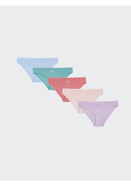 Yeni Sezon Baskılı Bikini Külot 5'li