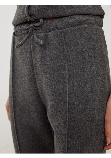 Yeni Sezon Beli Lastikli Kadın Triko Pantolon modelleri