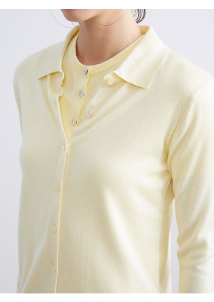 Yeni Sezon Polo Yaka Kadın Triko Hırka modelleri