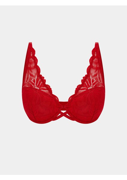 Yeni Sezon Balenli Dolgusuz Dantelli Tişört Sütyen