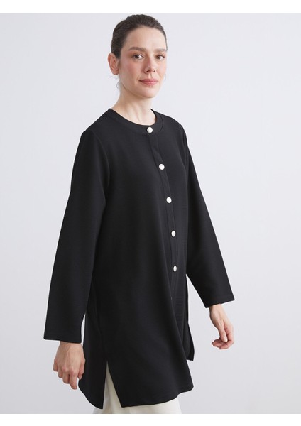 Yeni Sezon Bisiklet Yaka Kadın Hırka