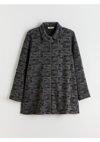 Yeni Sezon Polo Yaka Desenli Kadın Hırka indirimleri