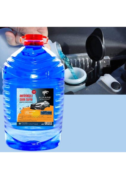Oto Cam Suyu 5 Lt Antifrizli Cam Suyu - 25 Derece Kokulu Cam Suyu Şampuanı Hediyeli fiyatları