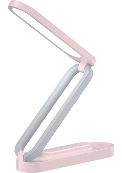 LED Masa Lambası Şarj Edilebilir, Taşınabilir, 3 Parlaklık Ayarı ile Katlanabilir Küçük Masa Lambası- Ofis ve Ev Pembesi Için Ideal (Yurt Dışından)