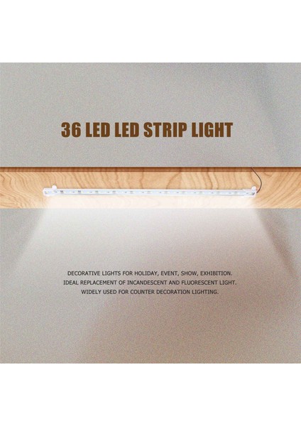 50CM 12V 36 LED 5050 Smd Sabit Şerit Çubuğu Işık Alüminyum Rijit Beyaz (Yurt Dışından) modelleri