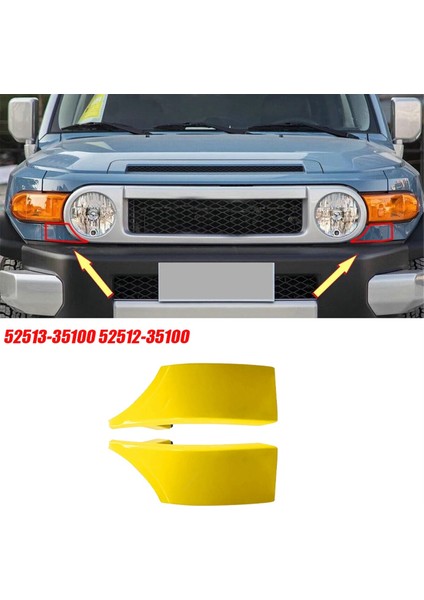 1paır Araç Ön Alt Tampon Dolgu Kapağı 52512-35100-F0 52513-35100 Toyota Fj Cruiser 2007-2014 Fender Köşe Trims (Yurt Dışından) fiyatları