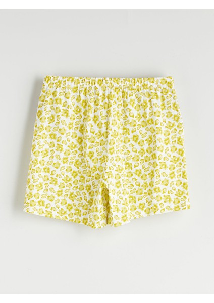 Yeni Sezon Beli Lastikli Desenli Kadın Şort Pijama Altı fiyatları