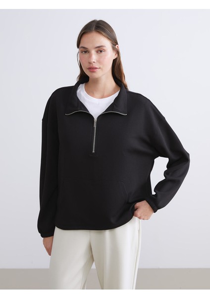 Yeni Sezon Dik Yaka Oversize Kadın Pijama Üstü