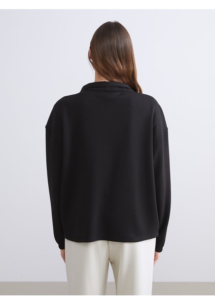 Yeni Sezon Dik Yaka Oversize Kadın Pijama Üstü fırsatları