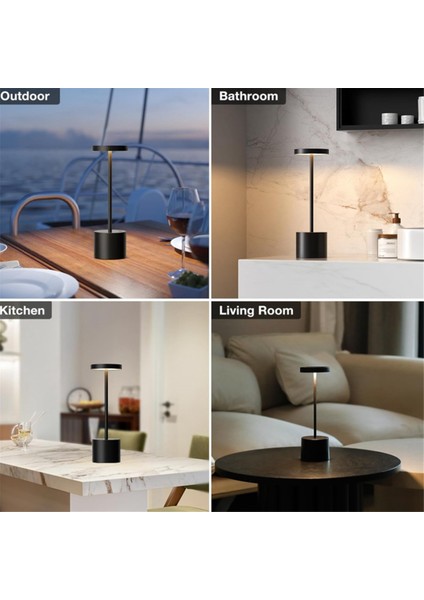 2pcs Kablosuz Masa Lambası 800MAH Şarj Edilebilir Pille Çalışan Lambalar 3 Renk Basamaksız Karartma LED Kablosuz Açık Lambalar (Yurt Dışından) fiyatları