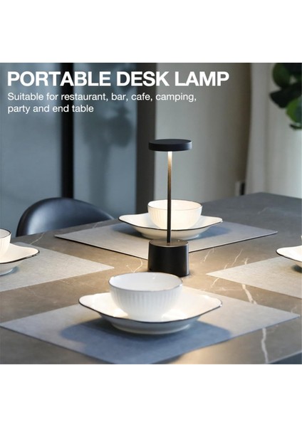 2pcs Kablosuz Masa Lambası 800MAH Şarj Edilebilir Pille Çalışan Lambalar 3 Renk Basamaksız Karartma LED Kablosuz Açık Lambalar (Yurt Dışından) modelleri