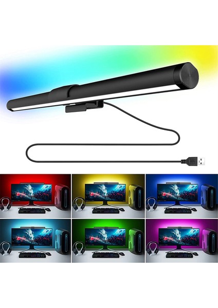 LED Masa Lambası Monitör Işık Çubuğu Göz Bakımı Adımsız Püskürtme Aydınlatma USB Masa Lambası Bilgisayar Işık Çubuğu Iş/oyun (Yurt Dışından) fırsatları
