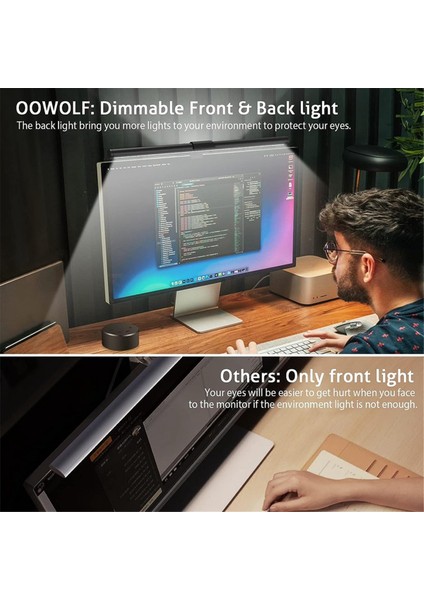 LED Masa Lambası Monitör Işık Çubuğu Göz Bakımı Adımsız Püskürtme Aydınlatma USB Masa Lambası Bilgisayar Işık Çubuğu Iş/oyun (Yurt Dışından) indirimleri