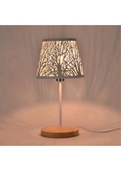 Masa Lambası, Namlu Metal Abajur ve Ağaç Desenli Taban, Masa Üstü Kolye Lambası Duvar Lambası Için Uygun Siyah Abd Fişi (Yurt Dışından) indirimleri