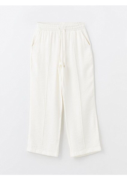 Yeni Sezon Kadın Beli Lastikli Düz Pantolon indirimleri