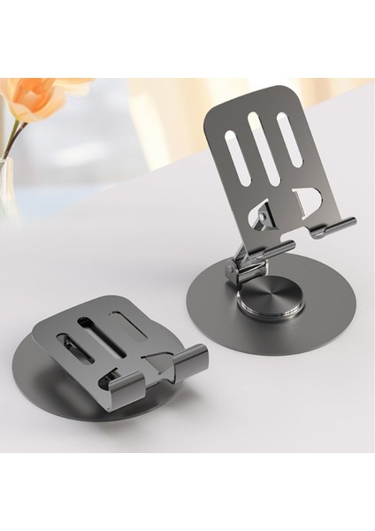 Dönebilir ve Katlanabilir Masaüstü Metal Telefon Tutucu