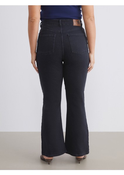 Yeni Sezon Büyük Beden Flare Kadın Jean Pantolon indirimleri