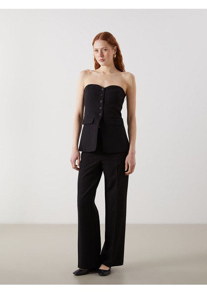 Yeni Sezon Straplez Yaka Kadın Klasik Yelek fırsatları