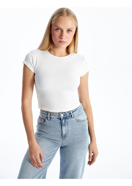 Yeni Sezon Bisiklet Yaka Kadın Tişört