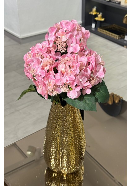 Tomurcuklu Yapay Islak 5'li Ortanca Demeti Pembe fırsatları