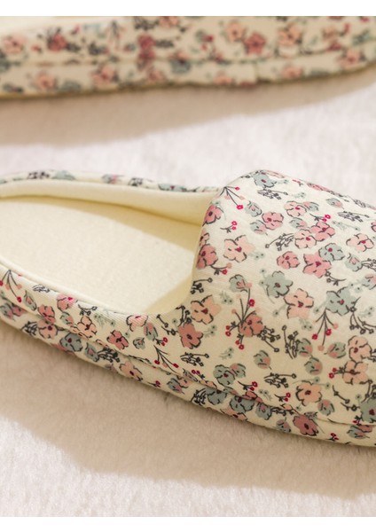 Yeni Sezon Çiçek Desenli Kadın Ev Terliği modelleri