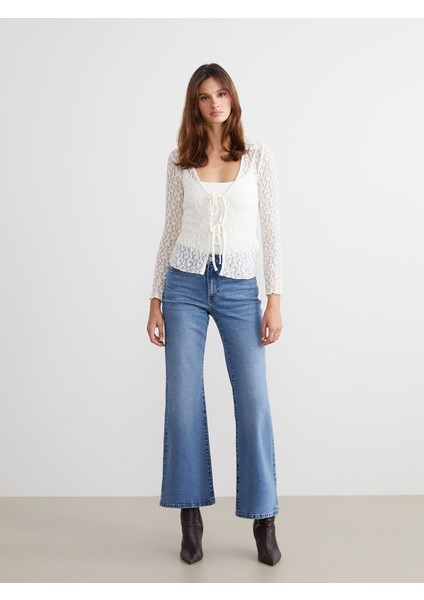 Yeni Sezon Bağlamalı Yaka Dantelli Kadın Hırka fiyatları