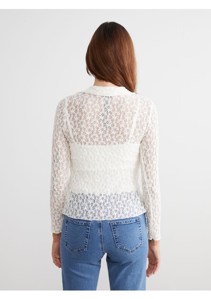 Yeni Sezon Bağlamalı Yaka Dantelli Kadın Hırka fırsatları