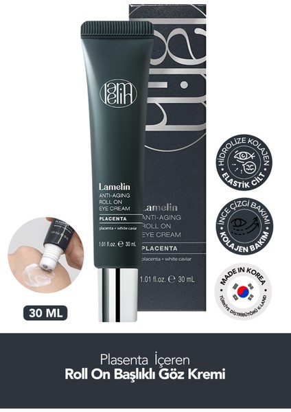 Roll On Placenta Eye Cream 3’lü Masaj Başlığıyla Geliştirilmiş Göz Bakım Deneyimi 30 ml