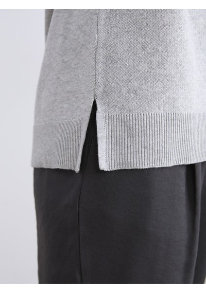 Yeni Sezon Bisiklet Yaka Desenli Kadın Triko Kazak modelleri