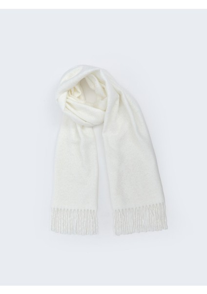 Yeni Sezon Düz Püsküllü Kadın Atkı