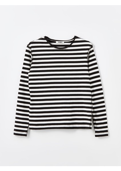 Yeni Sezon Bisiklet Yaka Çizgili Uzun Kollu Kadın Tişört indirimleri