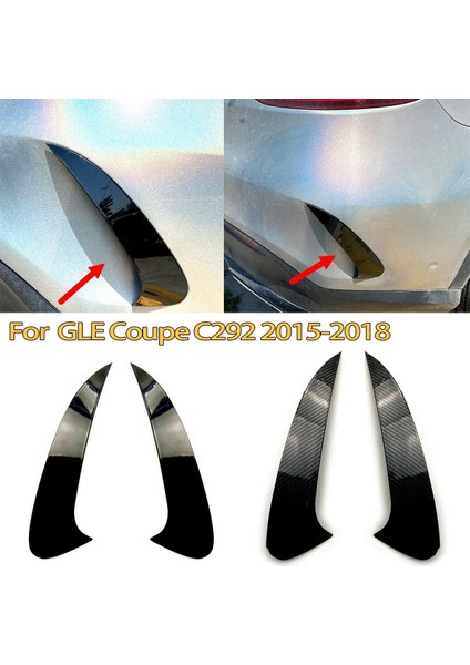 Parlak Siyah Arka Tampon Ayırıcı Spoiler Arka Canard Hava Havalandırma Döşemesi Mercedes Benz Gle Coupe C292 2015 2016 2017 2018 (Yurt Dışından) fiyatları