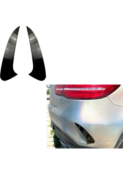 Parlak Siyah Arka Tampon Ayırıcı Spoiler Arka Canard Hava Havalandırma Döşemesi Mercedes Benz Gle Coupe C292 2015 2016 2017 2018 (Yurt Dışından) fırsatları