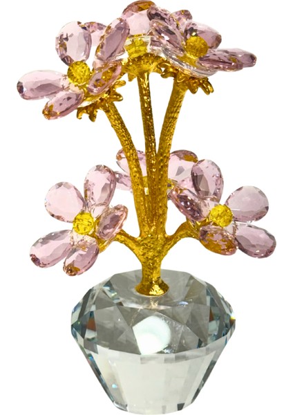 Kristal Pembe Papatya Dekor fiyatları