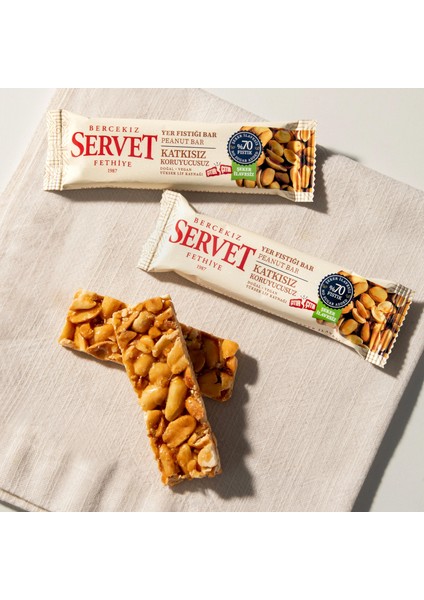 Servet Şeker İlavesiz Yer Fıstığı Krokan Bar 120 gr (6 x 20 gr) fiyatları