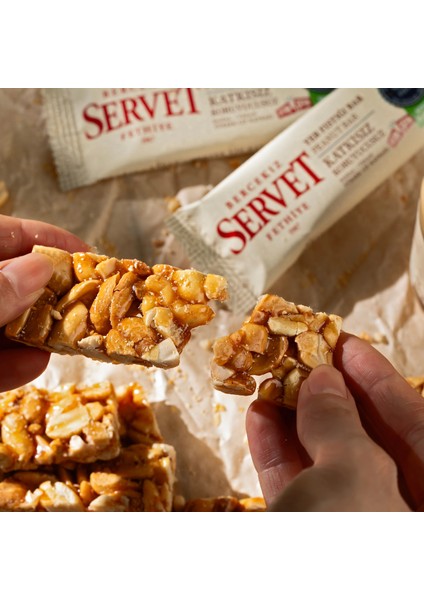 Servet Şeker İlavesiz Yer Fıstığı Krokan Bar 120 gr (6 x 20 gr) indirimleri