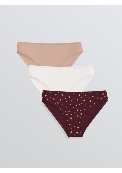 Yeni Sezon Baskılı Bikini Külot 3'lü