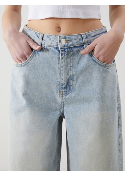 Yeni Sezon Wideleg Yırtık Detaylı Kadın Jean Pantolon modelleri