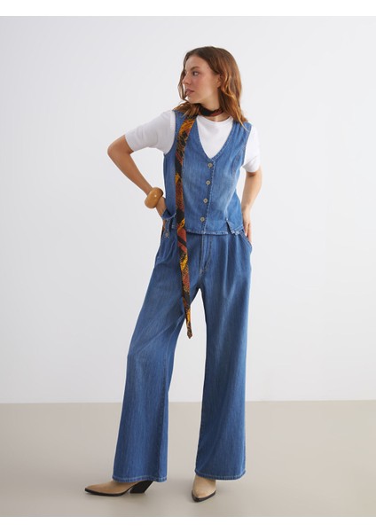 Yeni Sezon Wideleg Kadın Jean Pantolon