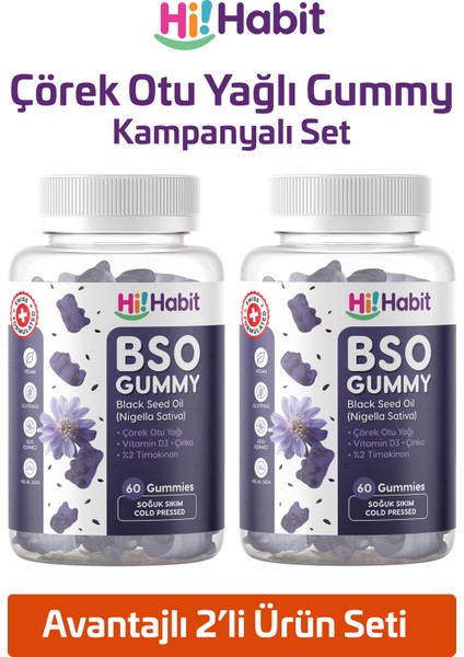 Çörek Otu Yağlı Gummy – D3 ve Çinko Içeren Vegan Yumuşak Şekerleme