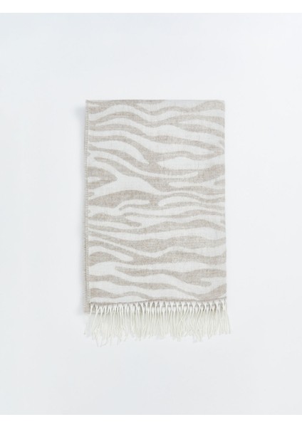 Yeni Sezon Zebra Desenli Püsküllü Kadın Atkı fırsatları