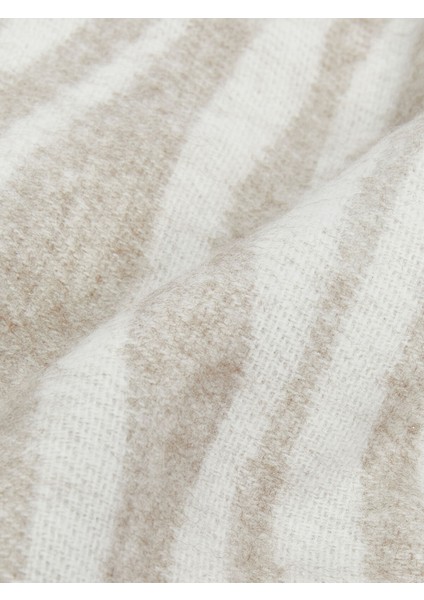 Yeni Sezon Zebra Desenli Püsküllü Kadın Atkı indirimleri