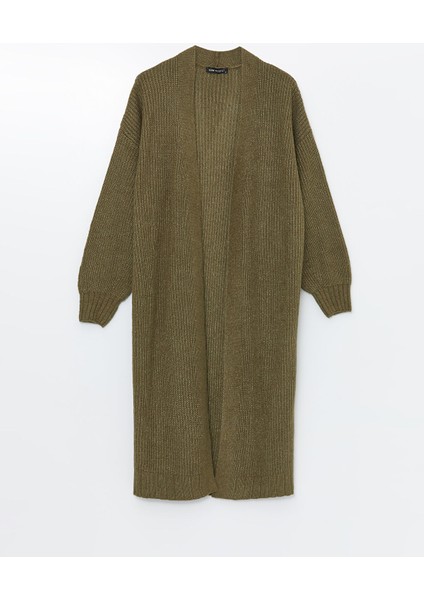 Yeni Sezon Şal Yaka Düz Uzun Kollu Oversize Kadın Triko Hırka indirimleri