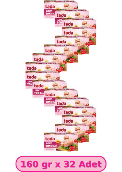 Light/hafif Ton Balığı 160 gr x 32 Adet