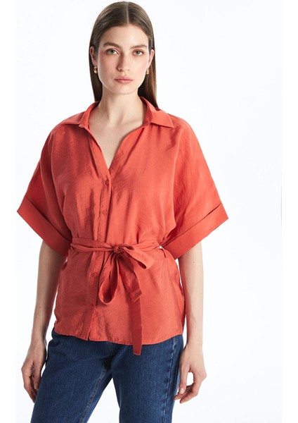 Yeni Sezon Oversize Modal Karışımlı Kadın Gömlek