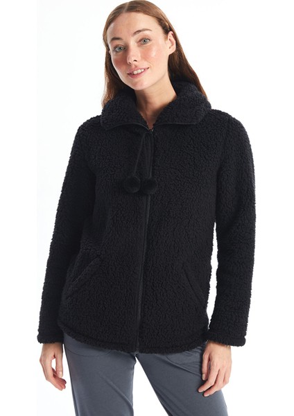 Yeni Sezon Dik Yaka Pelüş Kadın Pijama Üst