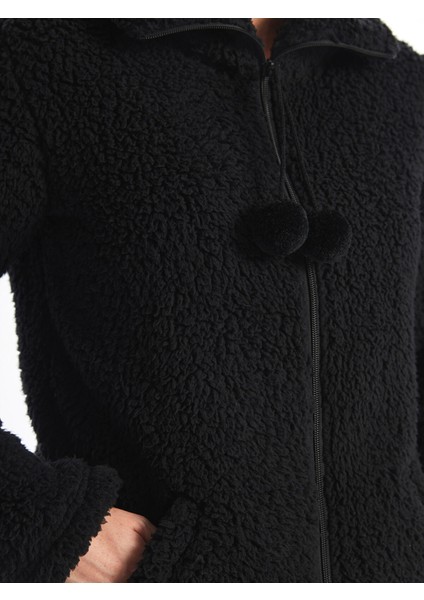 Yeni Sezon Dik Yaka Pelüş Kadın Pijama Üst modelleri