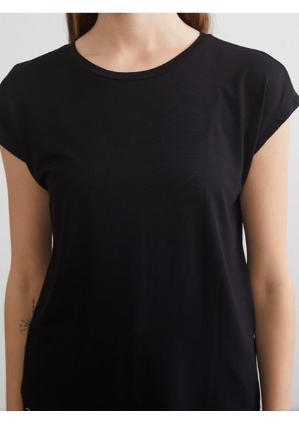 Yeni Sezon Bisiklet Yaka Desenli Kadın Pijama Takımı indirimleri