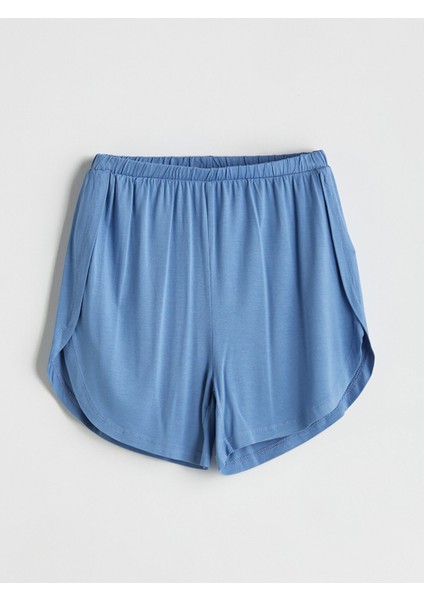 Yeni Sezon Beli Lastikli Kadın Şort Pijama Altı