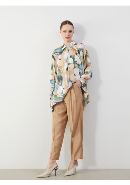 Yeni Sezon Loose Fit Kadın Pileli Pantolon fiyatları